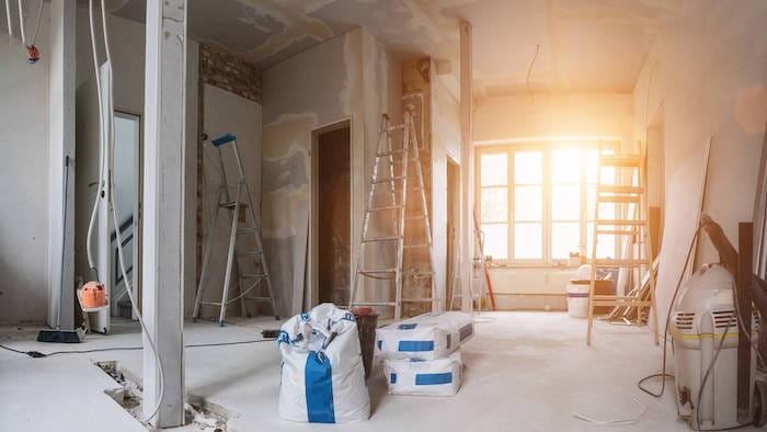 contractor renovating house